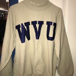 West Virginia University oversized crew neck